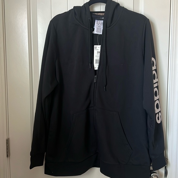 Adidas women’s black zipper sweater - Picture 2 of 12